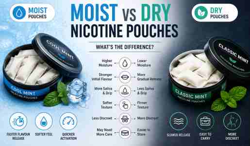 Moist vs Dry Nicotine Pouches: What Is the Difference?
